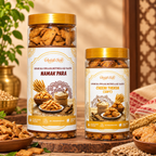 Anandi's Fresh Namak Para & Cheeni Thekua Aata - ( 400g each - Combo )