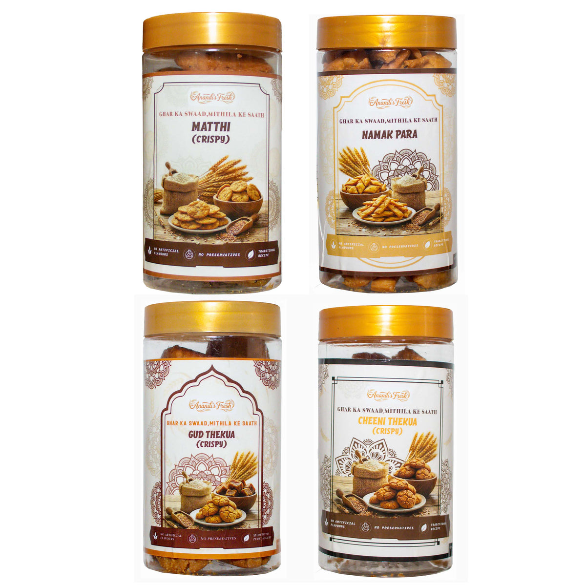 Anandi's Fresh All Item Pack - (Combo 4 in 1 ) - Crispy