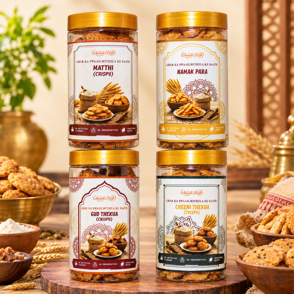 Anandi's Fresh All Item Pack - (Combo 4 in 1 ) - Crispy